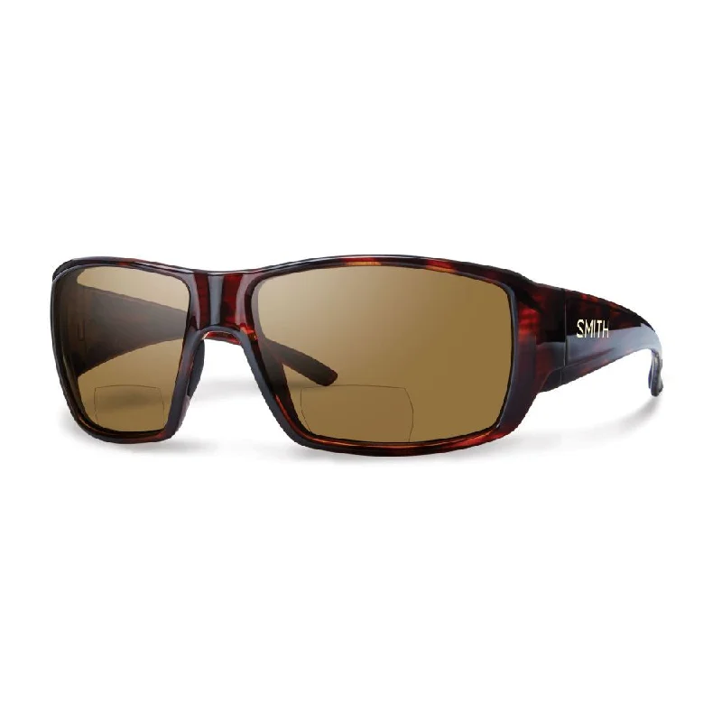 sleek tortoiseshell sunglasses-Smith Guides Choice Bifocal 2.5 Sunglasses Havana