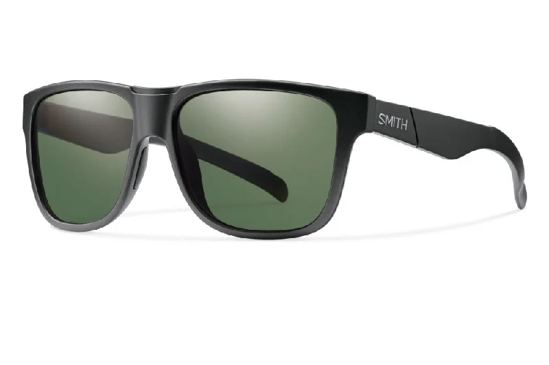 sleek square sunglasses-Smith Lowdown XL Sunglasses Polarized Black