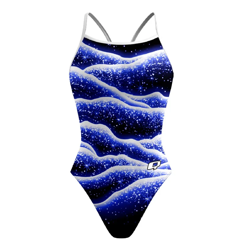 Snowy Hills Skinny Strap Swimsuit