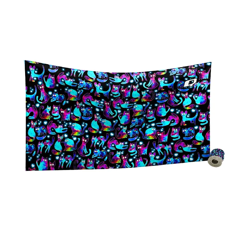 Space Kitties Microfiber Swim Towel