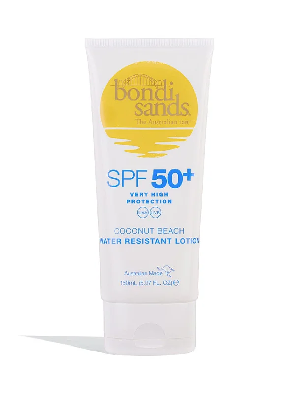 SPF 50+ Body Sunscreen Lotion Coconut Beach Scent