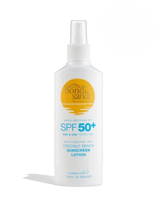 SPF 50+ Sunscreen Lotion Coconut Beach Scent