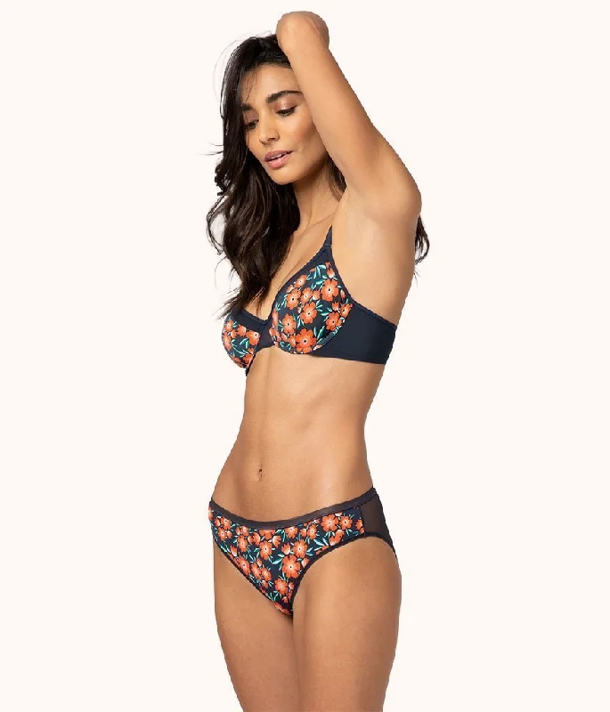 durable striped bikini-The Mesh Back Bikini: Poppy Floral