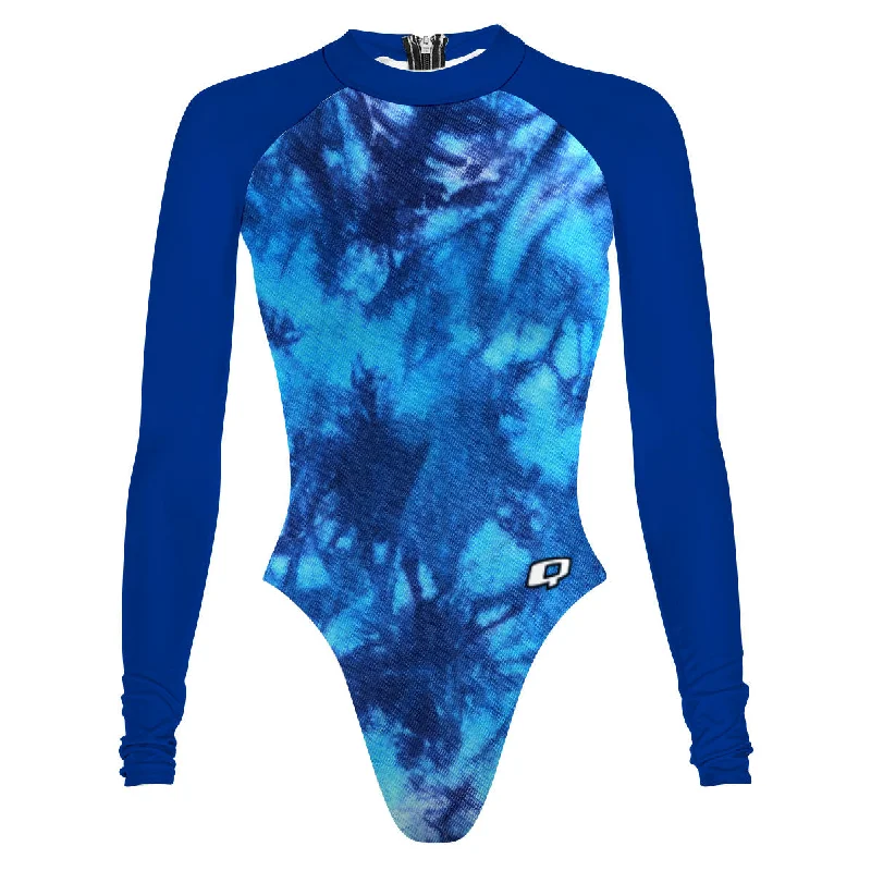 Tie Dye Blue - Surf Swimming Suit Cheeky Cut