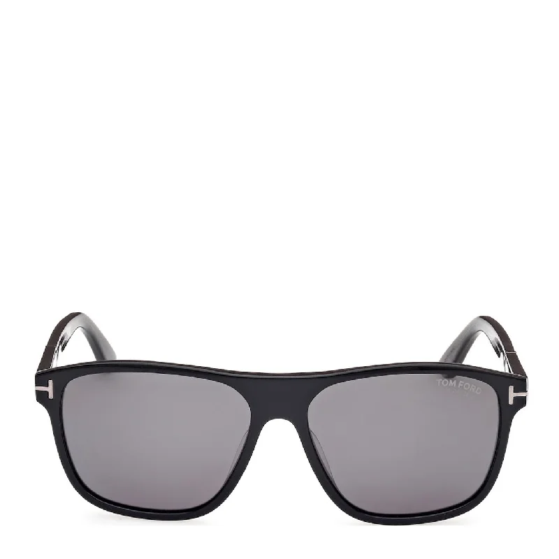 anti-reflective square sunglasses-Tom Ford Frances Sunglasses FT1081-N 01D 58 Black