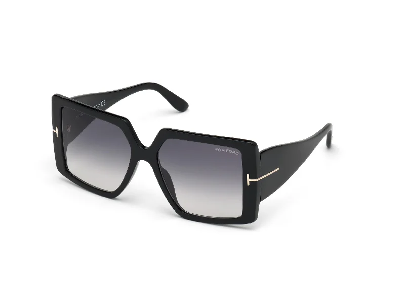 sporty tortoiseshell sunglasses-TOM FORD-FT0790 QUINN-01B-5717-SUNGLASSES