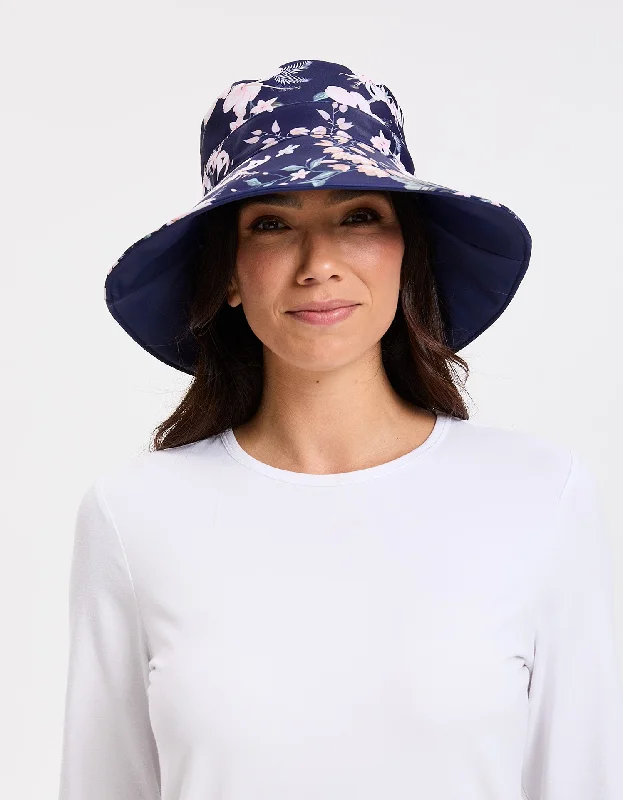 Wide Brim Printed Swim Sun Hat UPF 50+